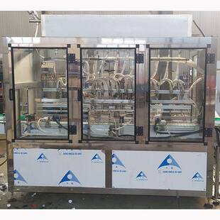 全自动酒精燃油宝防爆直线灌装机白酒灌装机12头防爆自流灌装机