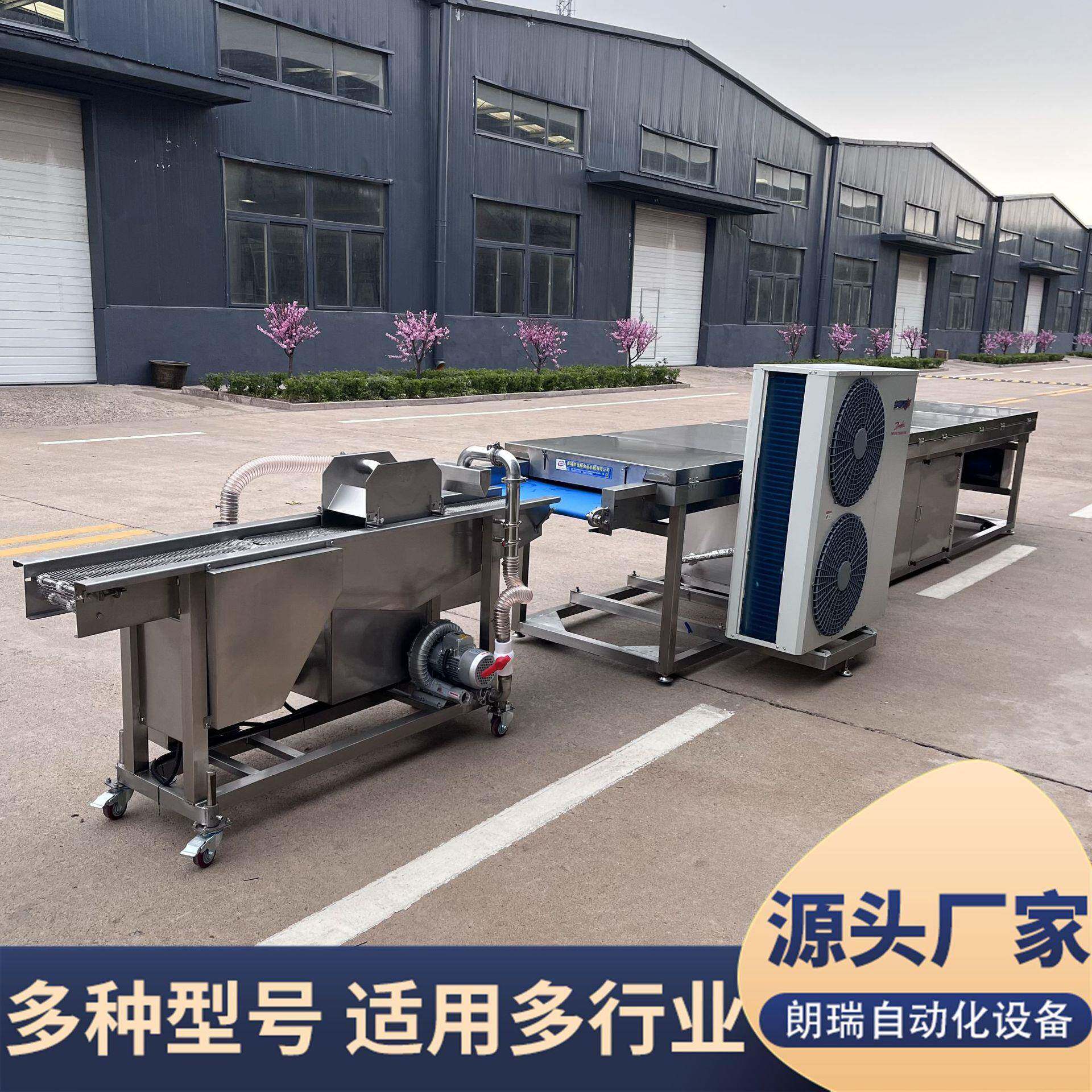 面包片巧克力涂层机毛巾卷涂层冷却隧道梦龙脆皮涂衣机设备厂家