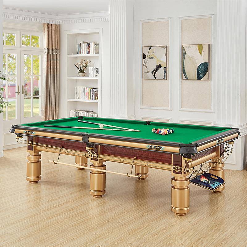 台球桌厂中式黑八台球俱乐部用台钢库青石板标准型台球桌广东江门