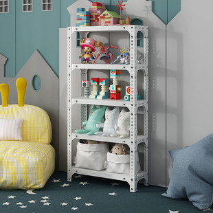 20c置物架收纳架多层落地储物架玩具茶具书架窄缝简约货架铁艺架