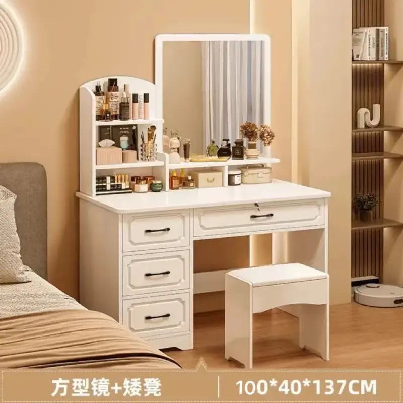 欧式梳妆台卧室简约现代2025新款书桌化妆一体化妆台桌子【厂家】