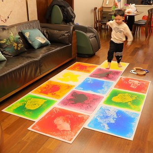 宝宝感官地垫早教液体爬爬垫儿童感统游戏训练器材爬行踩水垫