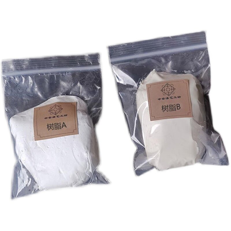 树脂  金缮补缺口 非天然材料 漆画漆器漆艺补缺材料