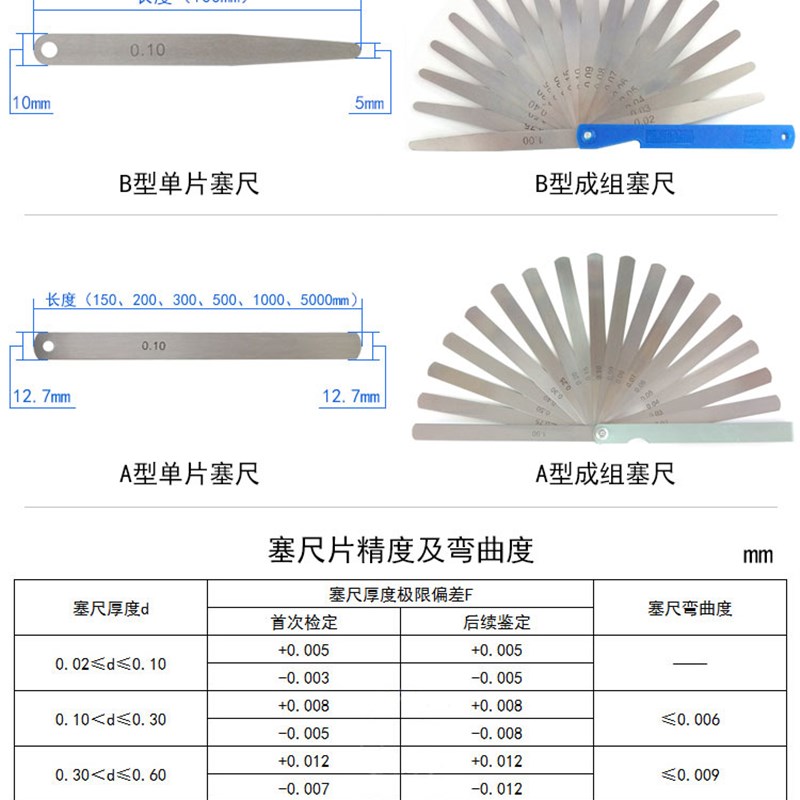 上海申申塞尺片 .2塞尺单片 间隙尺长厚薄规