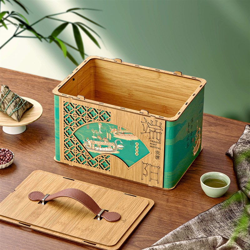 22新款端午节粽子礼盒糕点咸鸭蛋包装盒高端商务手提礼品盒空盒