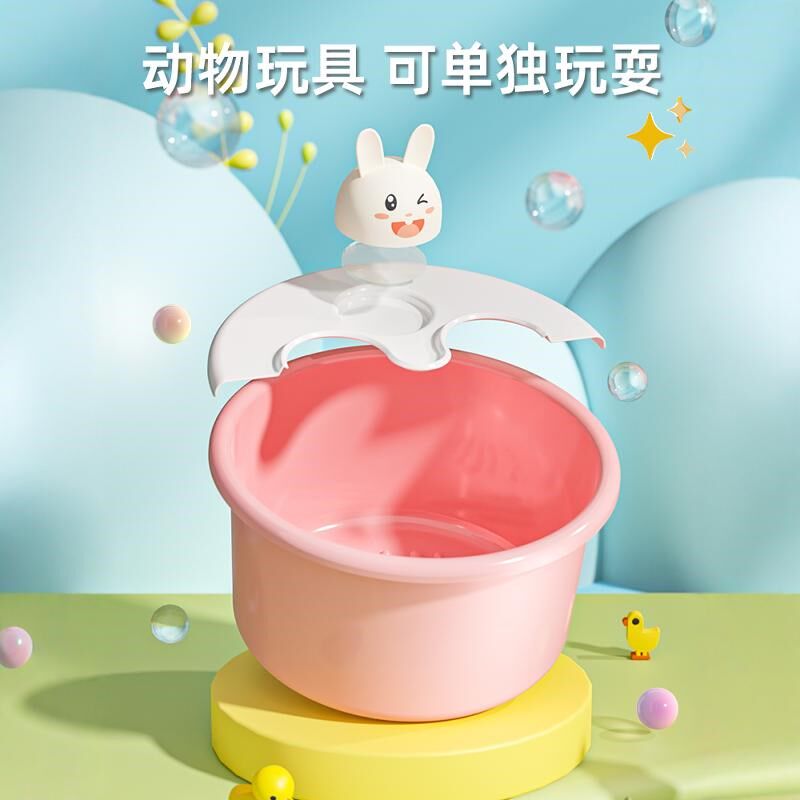 儿童专用泡脚桶过小腿小号宝宝家用足浴桶保温按摩小型省水小孩y