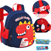 幼儿园书包女孩小班岁儿童背包超轻大容量恐龙图案男爱小书包