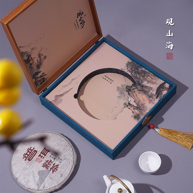 新款普洱茶饼包装盒福鼎白茶老白茶七子饼通用茶饼盒定制