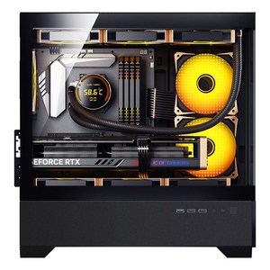 爱国者W60台式电脑主机开放式diy小型matx侧透机箱海景房itx机箱