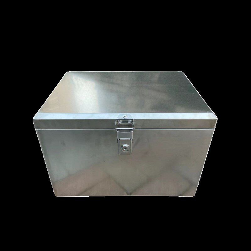 适用机车后备箱特大号工具储藏箱踏板电动车尾箱金属加厚