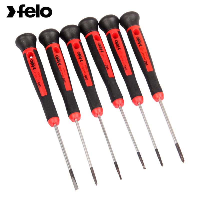 FELO精密螺丝刀德国小一字螺丝批微型十字迷你笔记本电脑起子