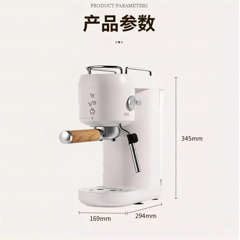 110V 220V 意式咖啡机家用小型意式半自动咖啡机一人份浓缩全自新