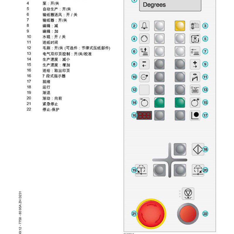 罗兰  印刷机 中文操作说明书  中文 操作手册 (NO)