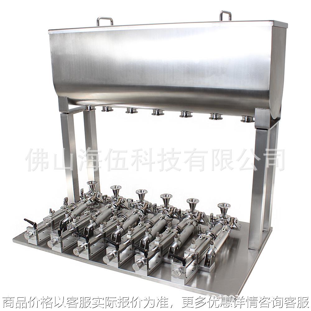 陶瓷泵精准计量陶瓷泵 果冻条多列灌装机 袋装酵素液多列灌装机