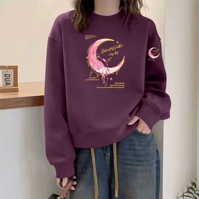 春秋时尚纯棉短款卫衣女长袖上衣