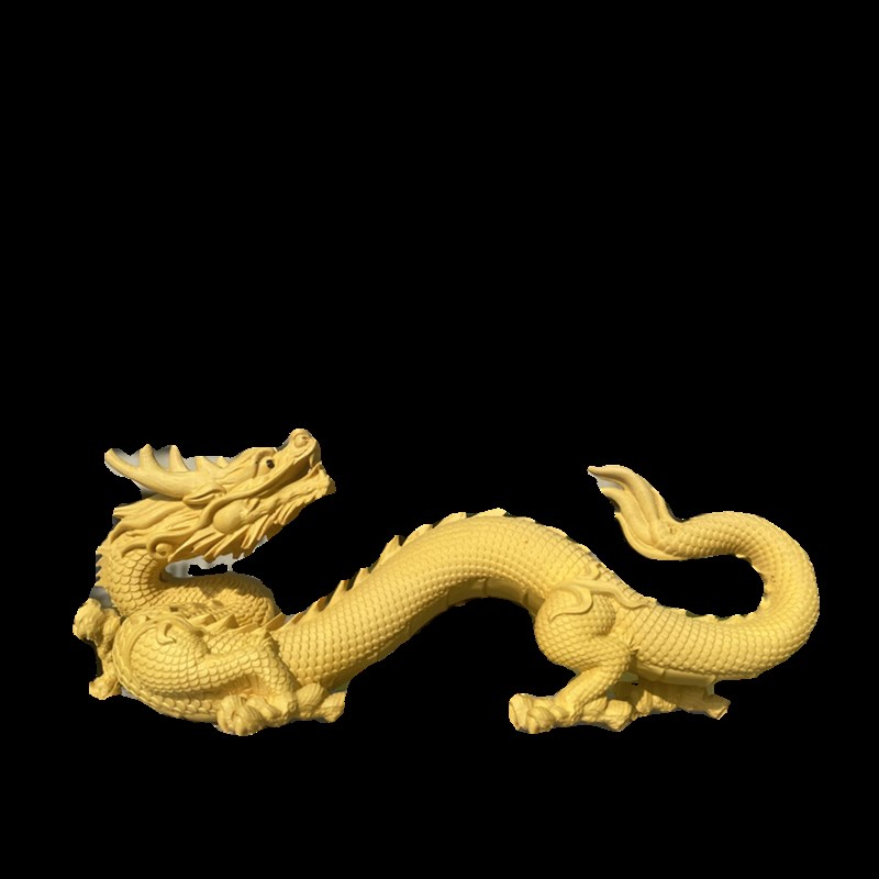 小叶黄杨木雕祥龙生肖龙年吉祥物创意文玩手把件生肖龙饰品摆件