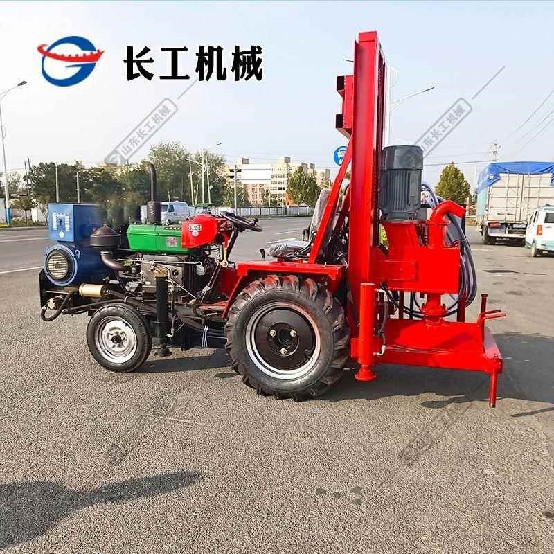 拖拉机钻井机 打井机大口径40公分 打井机器100米钻井机全套设备
