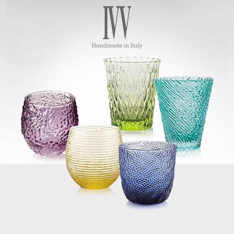 IVV意大利水晶玻璃杯家用欧式威士忌杯彩杯星空果汁杯酒杯子