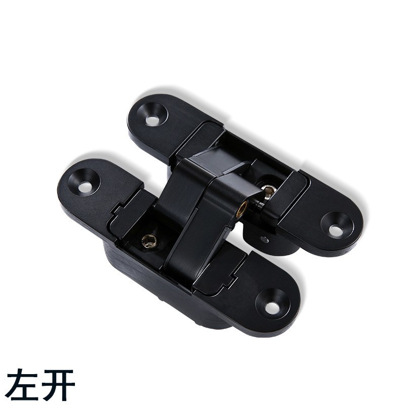 隐形门合页三维可调暗门木门折叠门暗藏十字180S度内外开隐藏铰链