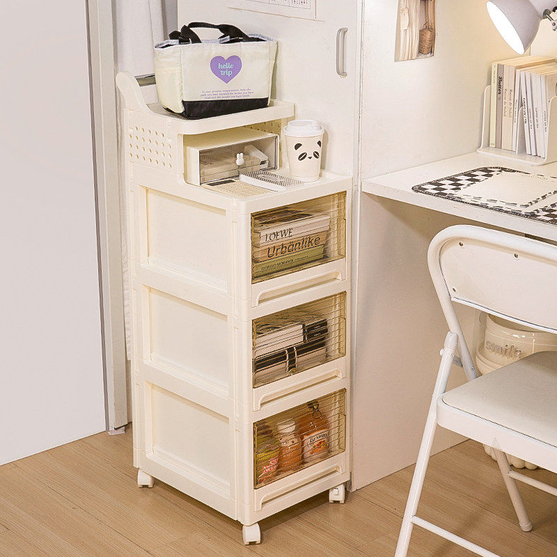 宿舍书小推车抽屉箱子大学生课书籍大容量多层带轮书箱