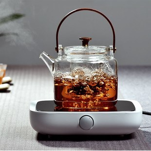 新羽煮茶壶木璃玻璃耐高温提梁壶黑茶老白茶M煮茶器大容量家用水