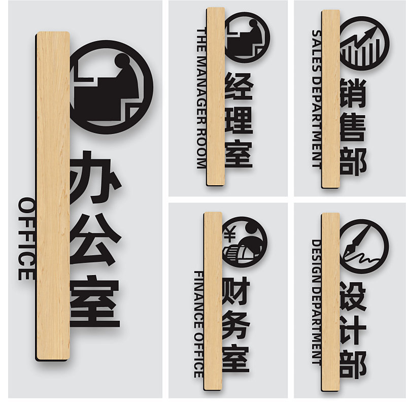标识牌公司科室办公室门牌挂牌子销售部会议室指示标示部门间提示