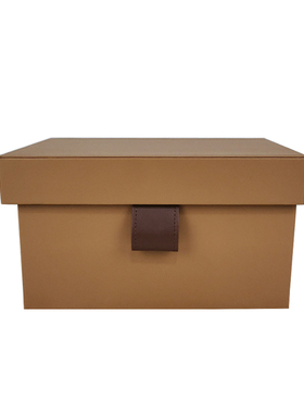 新中式皮质收纳装饰盒摆件样板房衣帽间书房整理收纳盒储物盒配饰