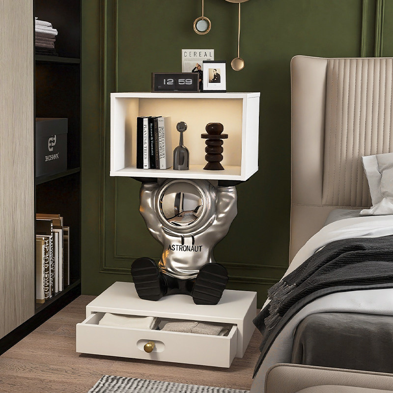 宇航员落地摆件收纳儿童房卧室床头柜客厅沙发边几太空人乔迁礼物,家居饰品,装饰摆件,淘宝优惠券,粉丝福利购,淘宝优惠卷