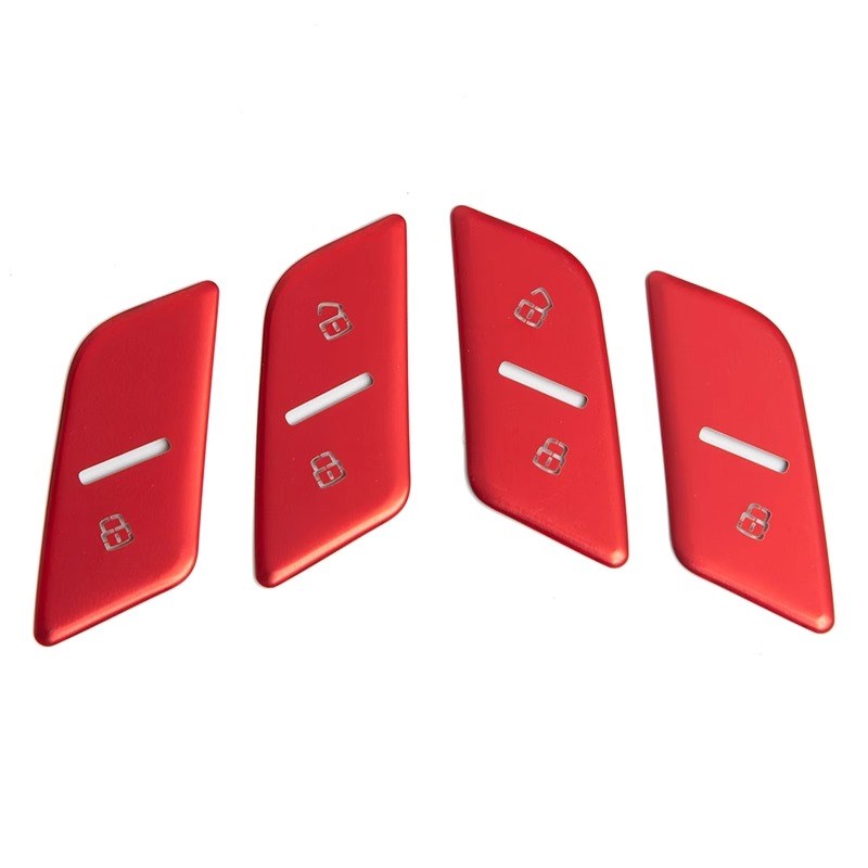 适用于奥迪A6LA4LA3Q5LQ3专用车门功能按键贴 内饰装饰汽车改装件