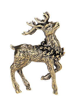 手工纯铜鹿摆件 实心铜一对梅花鹿小饰品摆件 路路发财工艺品