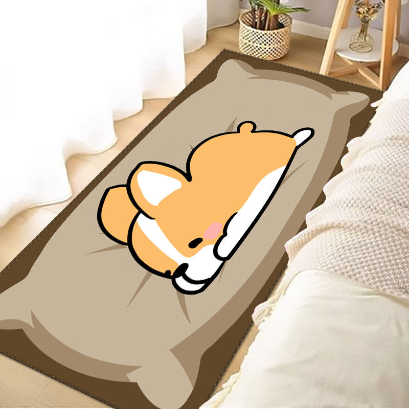 卡通风格加厚地毯可爱动物床边毯卧室客厅防滑茶几地毯飘窗垫,居家布艺,床边毯,淘宝优惠券,粉丝福利购,淘宝优惠卷