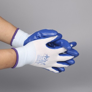 星宇丁晴橡胶劳保手套浸胶耐磨工作带胶防滑尼龙胶皮男女工地干活