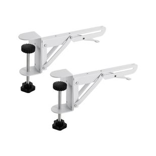 免打孔白色支架桌面延长板电脑桌扩展延伸加长板可折叠托架鼠标键