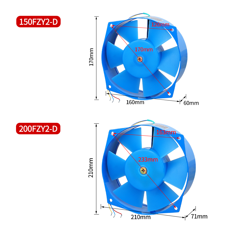 轴流风机200FZY2-D电焊机散热风扇220V排风380V工业4/7-D通风
