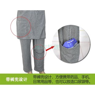骨折瘫痪卧床病人尿袋裤 男女失禁护理裤 防尴尬老人开裆裤 春夏款