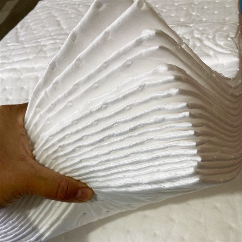复合压点吸油棉 工业吸油棉 吸油片 吸油垫100*60*0.3cm 40张