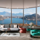 d立体视觉延伸空间壁纸沙滩大海风景餐客厅酒店沙发背景墙纸墙布
