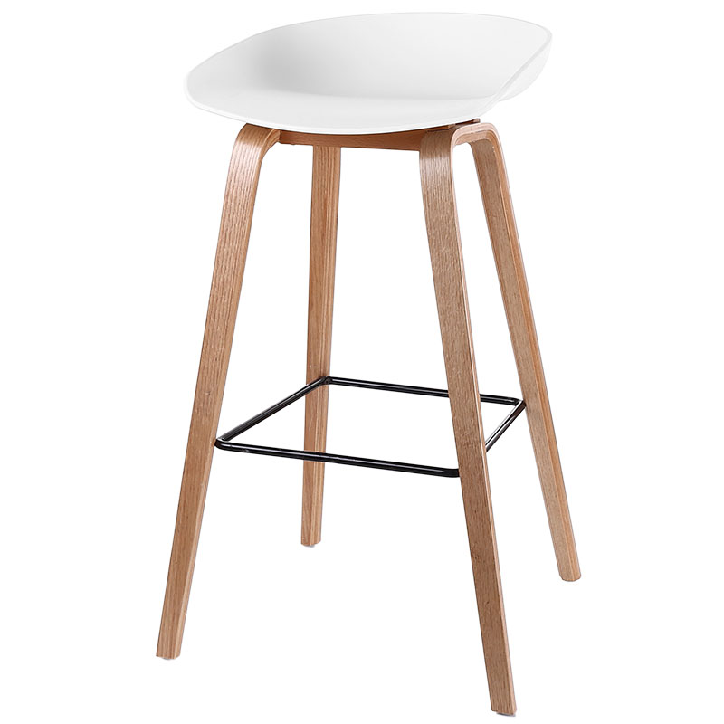 优质实木吧椅高脚凳椅丹麦个性时尚设计师洽谈桌椅餐厅吧椅高品质