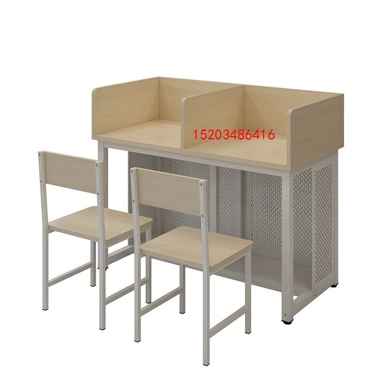 学校电脑桌 机房培训班电脑桌椅台式桌单人人 微机室电脑桌