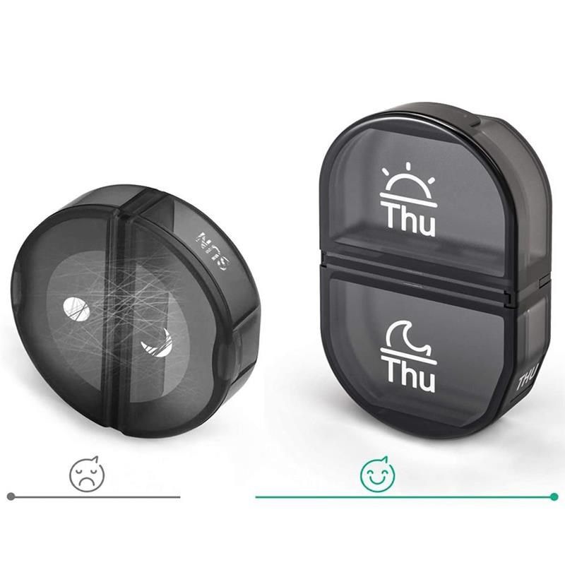 厂家供 新热卖款高品质格七天塑料药盒便携一周彩色分装分装盒