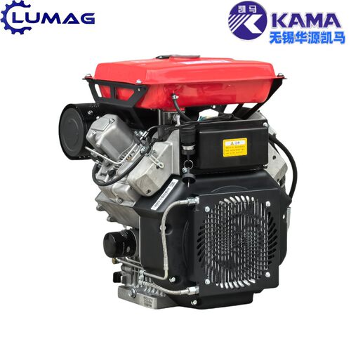 华源凯马KM2V92F双缸风冷柴油机16KW平键轴KAMA