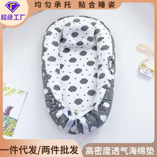 纯棉婴儿巢床便捷式新生儿婴儿床中床初生婴儿窝厂货