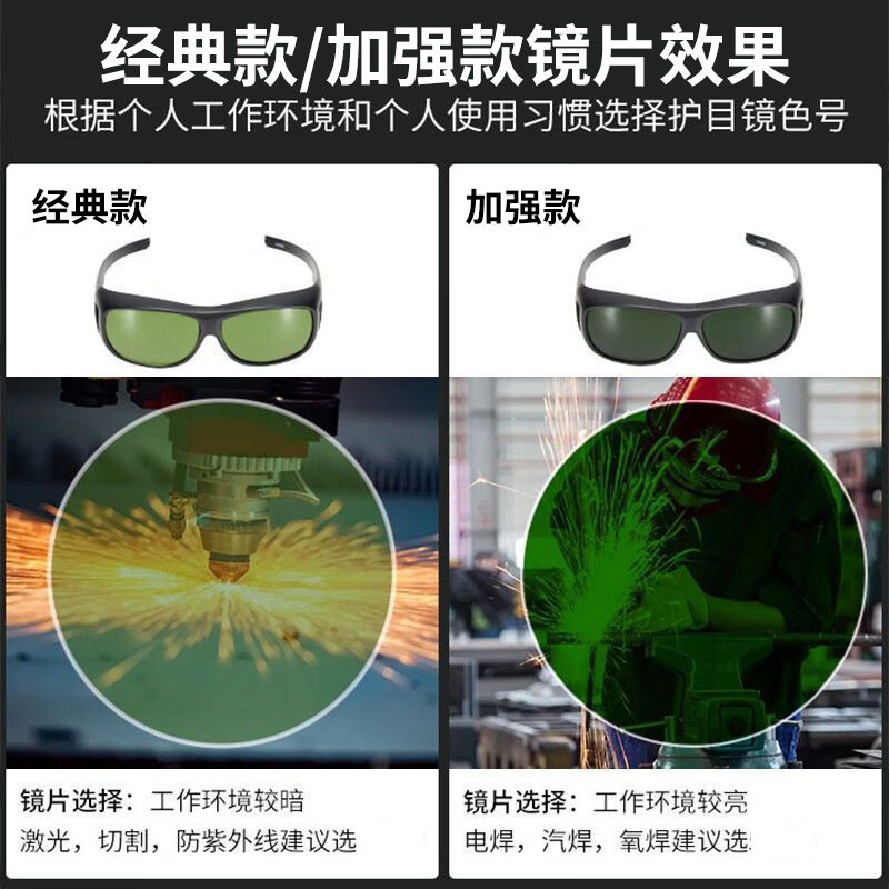 电焊眼镜焊工专用氩弧焊二保焊氧焊激光焊切割防打眼抗强光护目镜