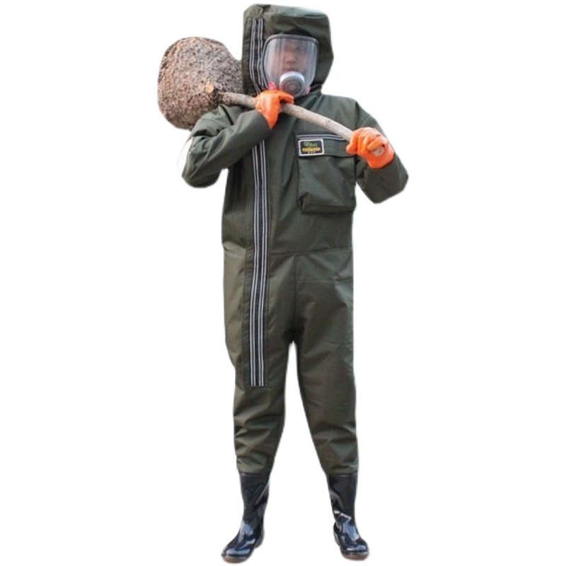 马蜂服全防蜂衣透气连体抓胡蜂加厚虎头蜂全身防护散热防峰