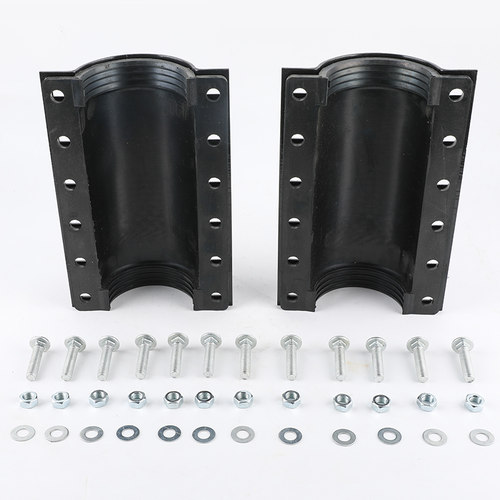 E钢板铁制抢修节 水管快速补漏接头 管道水管补漏抱箍