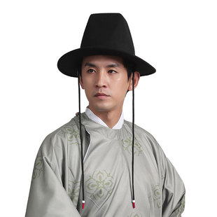 炎蔻明制帽子儿童汉服飞鱼服锦衣卫配帽大圆帽乌纱帽翼善冠官帽男