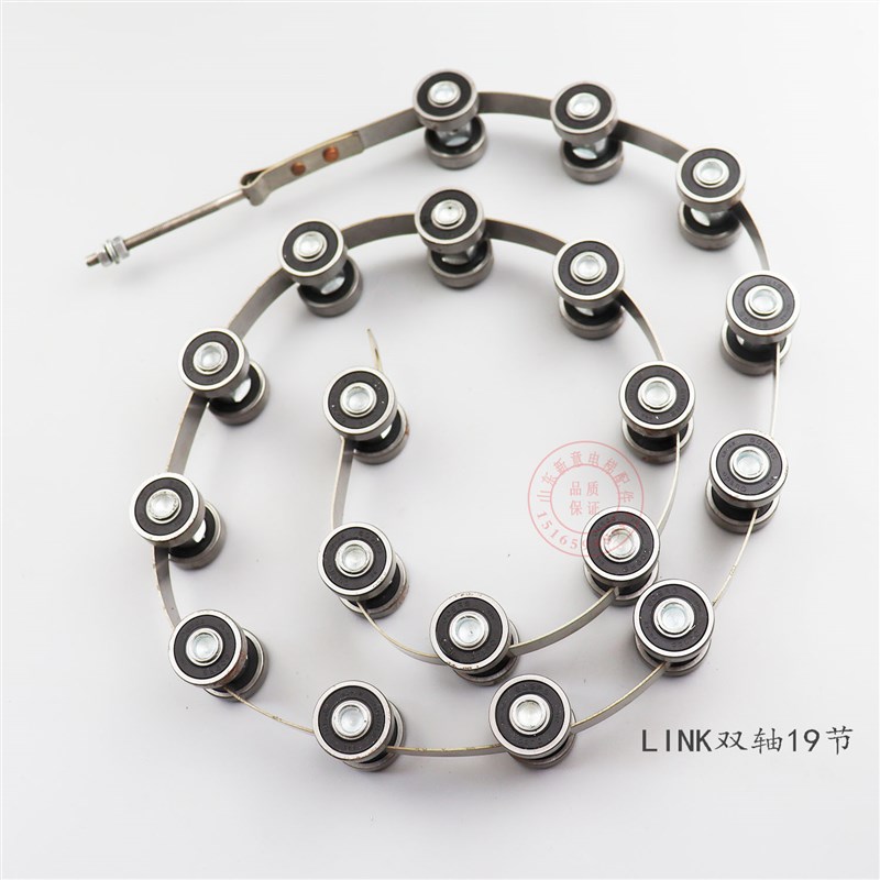 奥的斯扶梯不锈钢回转链滑轮羣组19节 西子OTIS扶手带回转链609RS