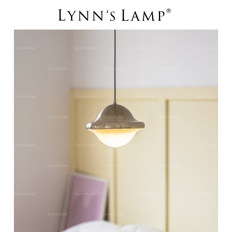 Lynns立意 北欧复古单头小吊灯 吧台玄关玻璃蘑菇飘窗阳台床头灯,家装灯饰光源,床头/玄关/吧台/过道吊灯,淘宝优惠券,粉丝福利购,淘宝优惠卷