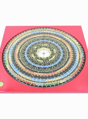 易仙三元三合综合罗盘激光高精度强磁针罗庚盘尺寸杨公盘中式摆件