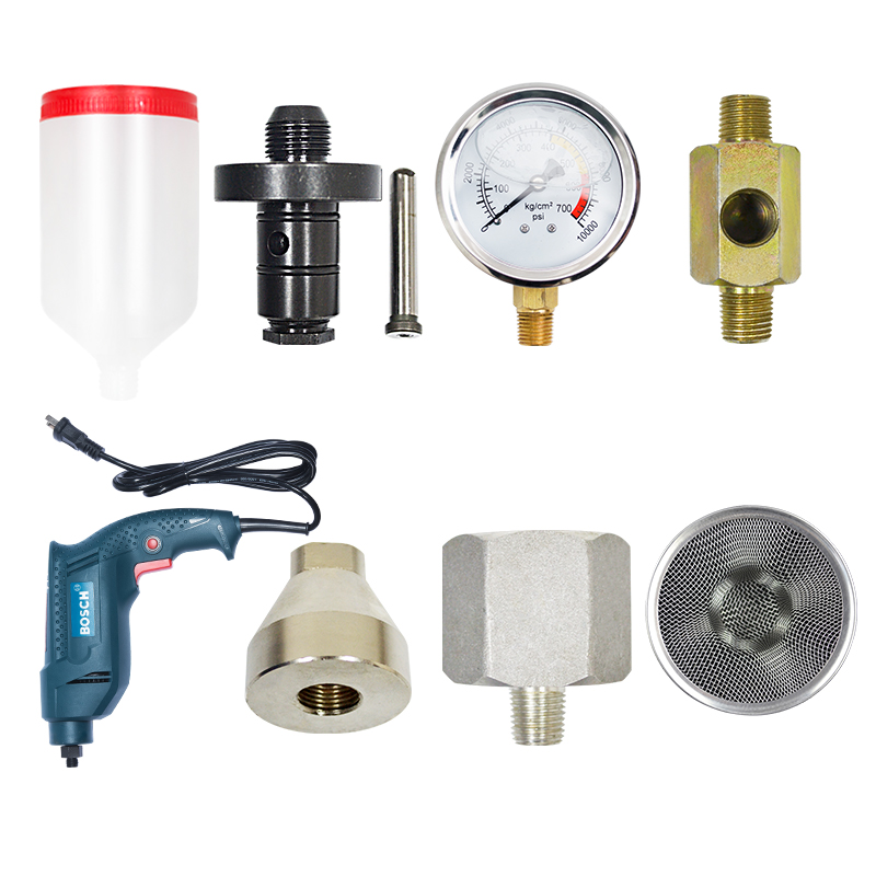 真牧高压注浆机压力表三通料筒电机底座滤网前压盖泵浦通用配件